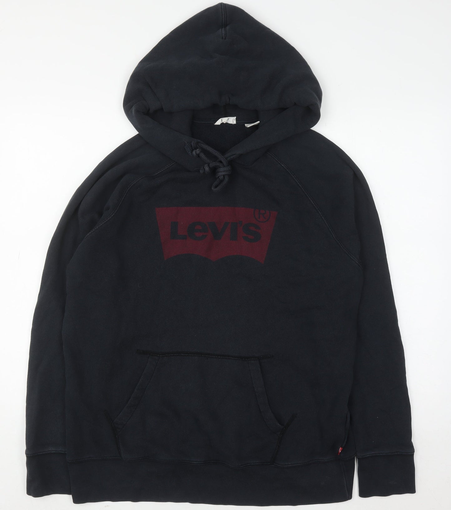 Mens UK Size L Levi's Black Pullover Hoodie