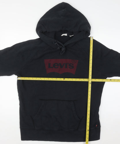 Mens UK Size L Levi's Black Pullover Hoodie