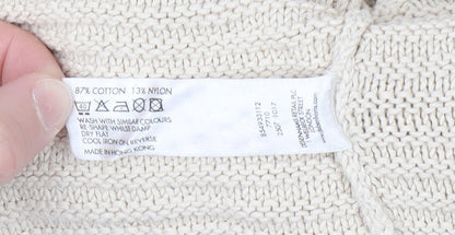 Jasper Conran Jeans Women’s Ivory Knit High Neck Cardigan Size 10