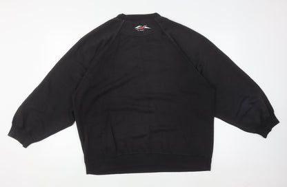 Mens UK Size M Le Shark Black Pullover Sweatshirt