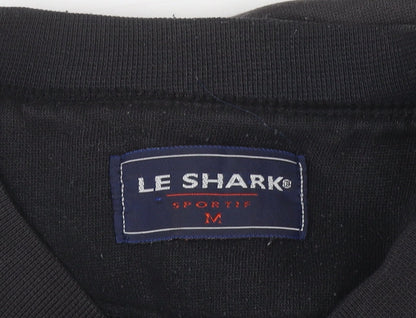 Mens UK Size M Le Shark Black Pullover Sweatshirt