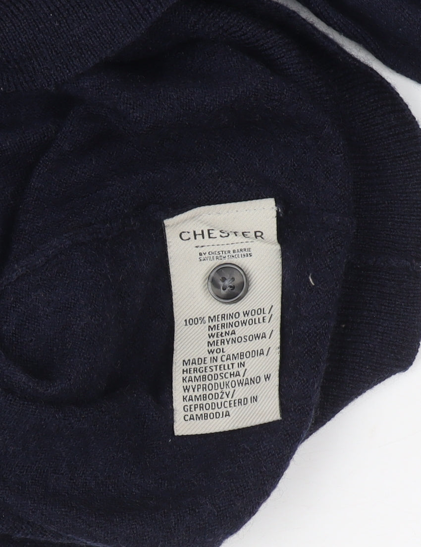Mens UK Collar Size M Chester Barrie Smart Blue  Dress Shirt