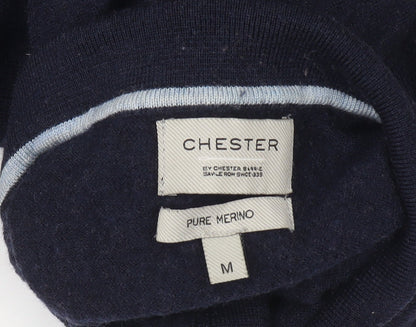 Mens UK Collar Size M Chester Barrie Smart Blue  Dress Shirt