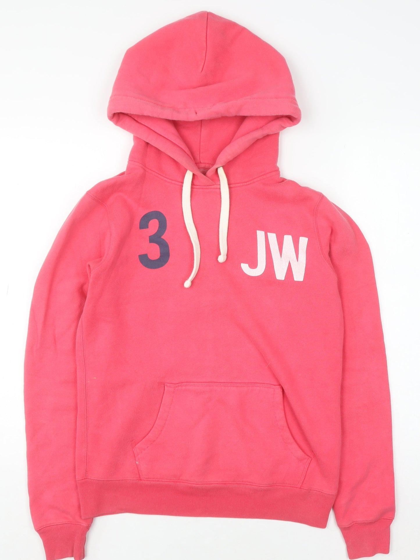 Womens UK Size 10 Jack Wills Pink Pullover Hoodie