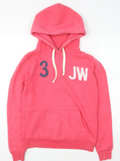 Womens UK Size 10 Jack Wills Pink Pullover Hoodie