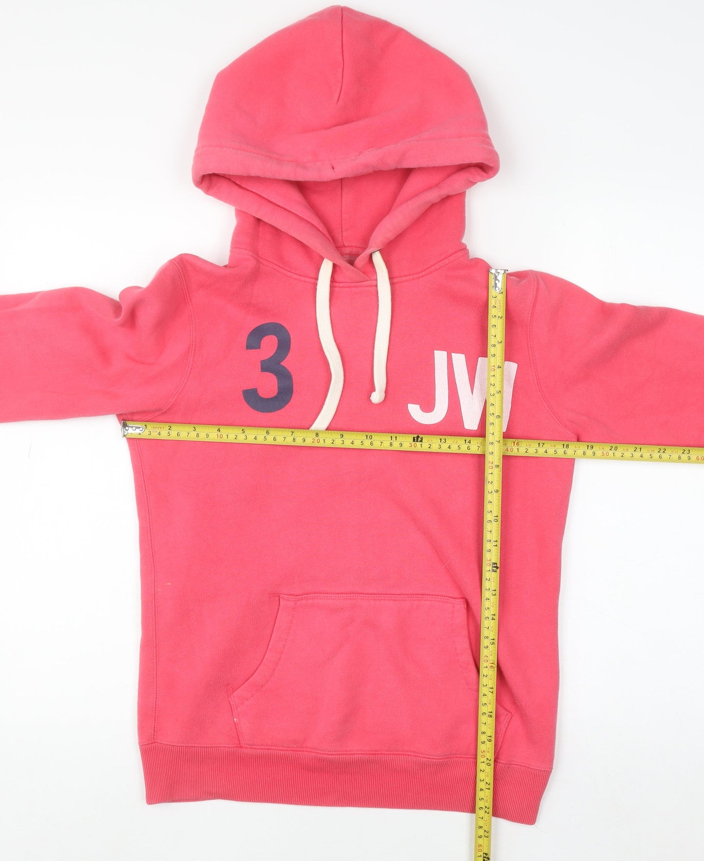 Womens UK Size 10 Jack Wills Pink Pullover Hoodie