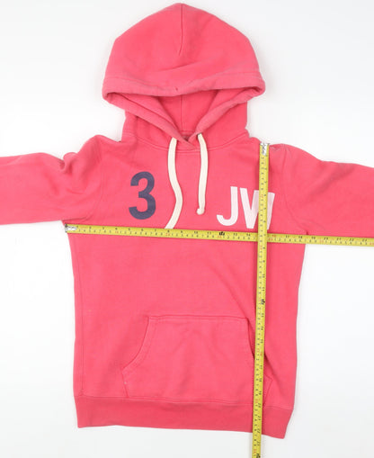 Womens UK Size 10 Jack Wills Pink Pullover Hoodie