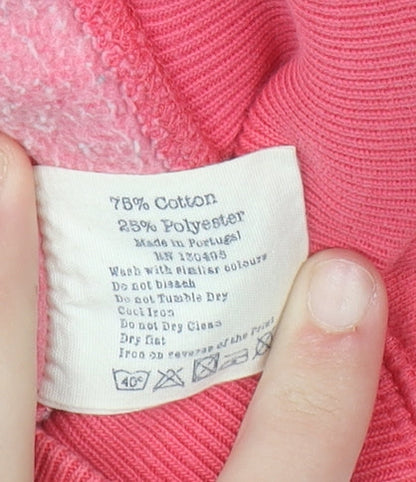 Womens UK Size 10 Jack Wills Pink Pullover Hoodie