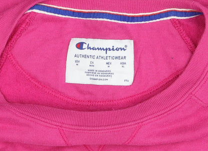 Womens UK Size M Champion Pink Pullover Sweatshirt