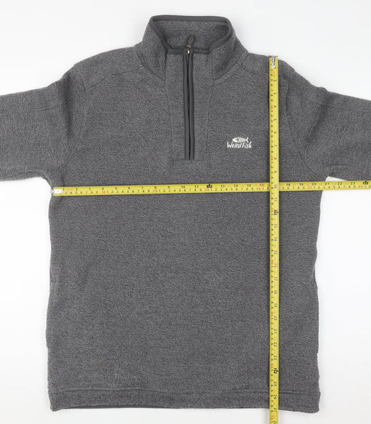 Mens UK Size M Weird Fish Grey Pullover Sweatshirt