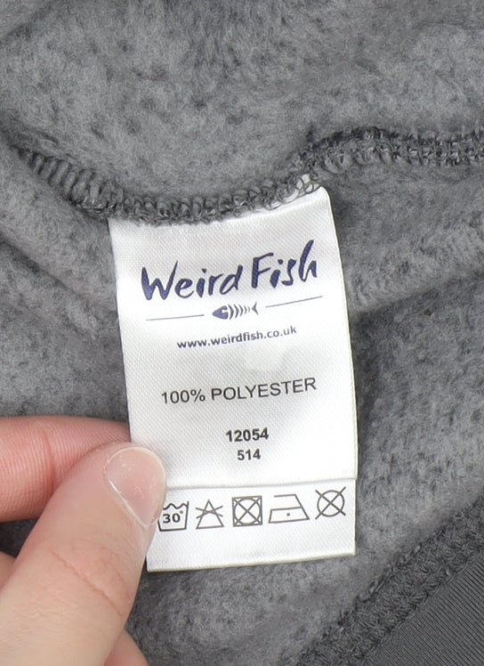 Mens UK Size M Weird Fish Grey Pullover Sweatshirt