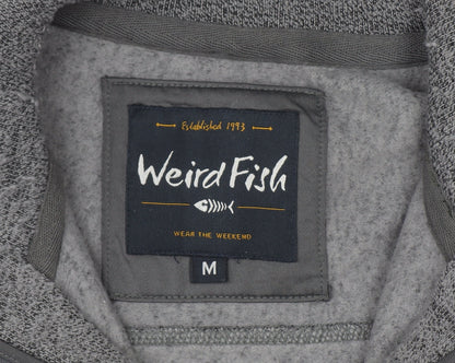 Mens UK Size M Weird Fish Grey Pullover Sweatshirt
