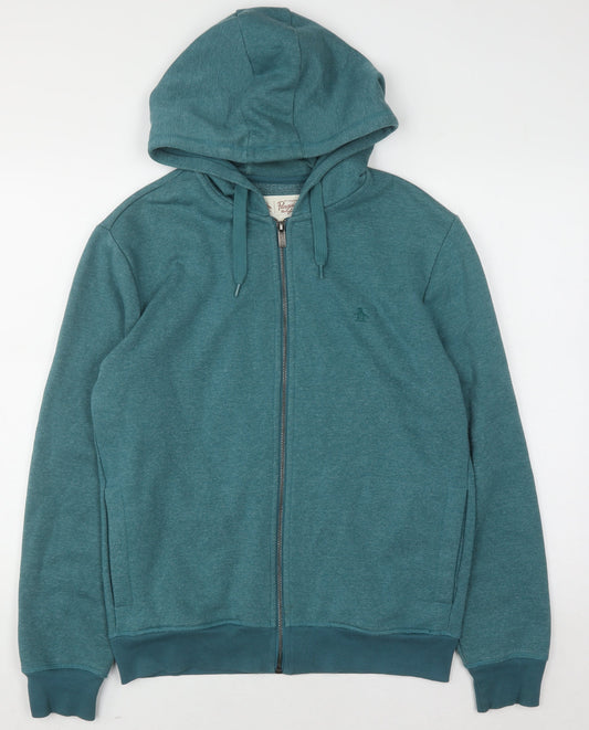 Womens UK Size M Original Penguin Blue Full Zip Hoodie