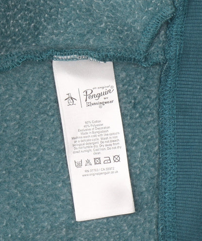 Womens UK Size M Original Penguin Blue Full Zip Hoodie