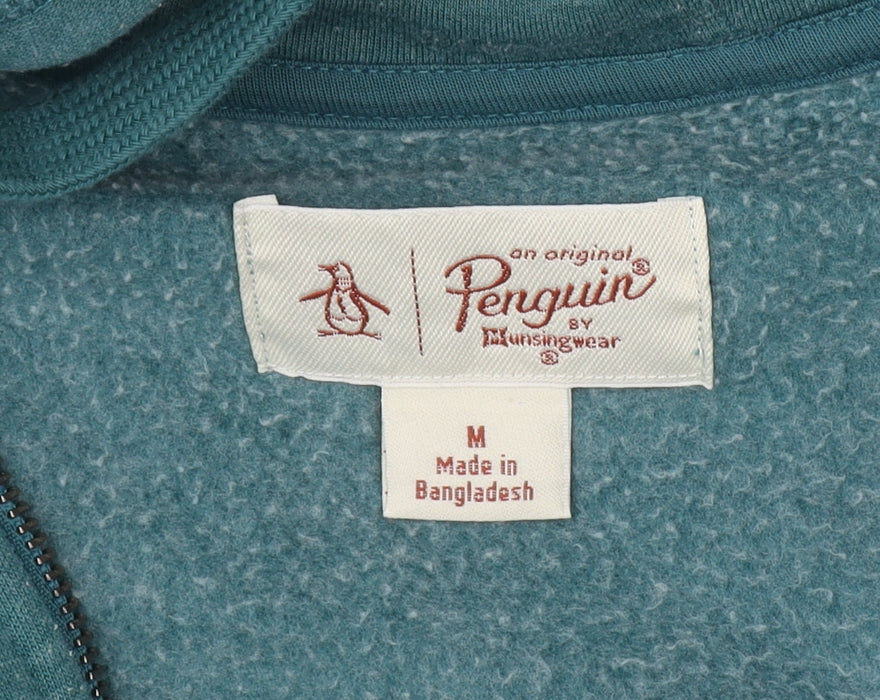 Womens UK Size M Original Penguin Blue Full Zip Hoodie
