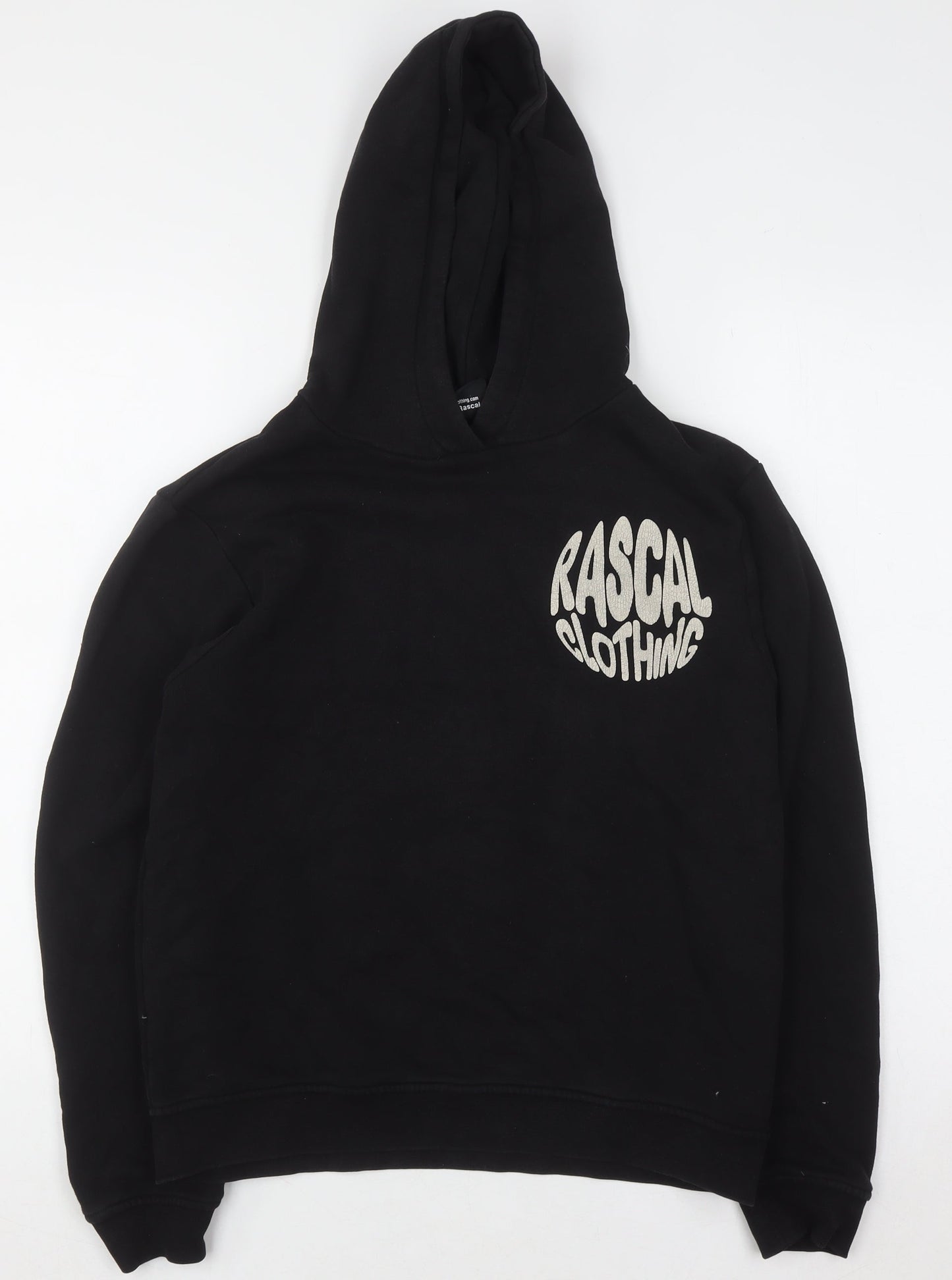 Boys UK Size 13-14 Years Rascal Black Pullover Hoodie