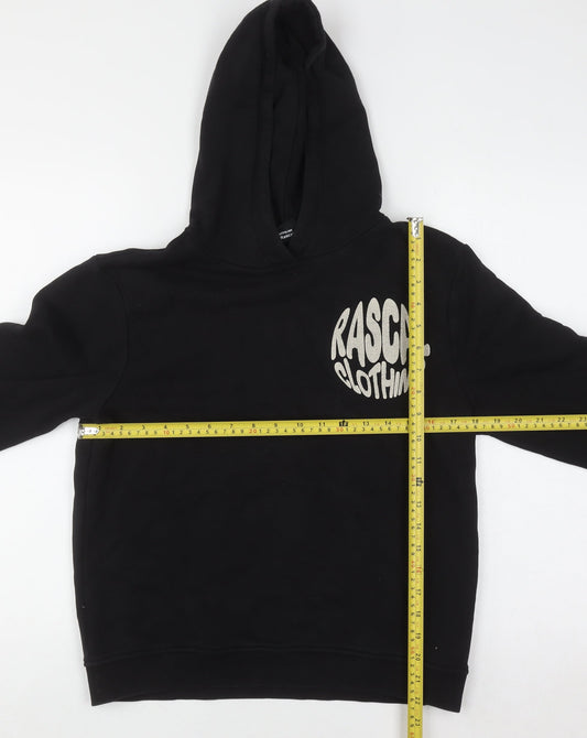 Boys UK Size 13-14 Years Rascal Black Pullover Hoodie