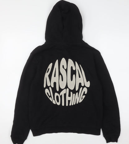 Boys UK Size 13-14 Years Rascal Black Pullover Hoodie