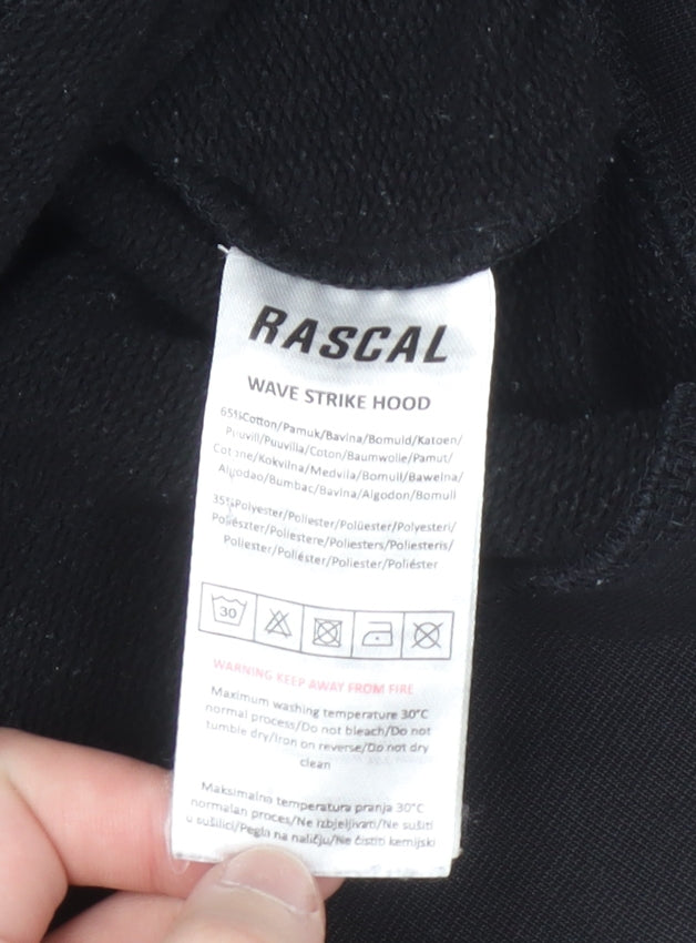 Boys UK Size 13-14 Years Rascal Black Pullover Hoodie