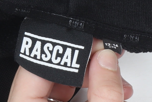 Boys UK Size 13-14 Years Rascal Black Pullover Hoodie