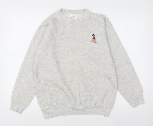 Womens UK Size M Velva Sheen Grey Pullover Sweatshirt