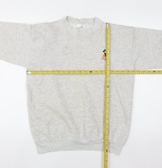 Womens UK Size M Velva Sheen Grey Pullover Sweatshirt