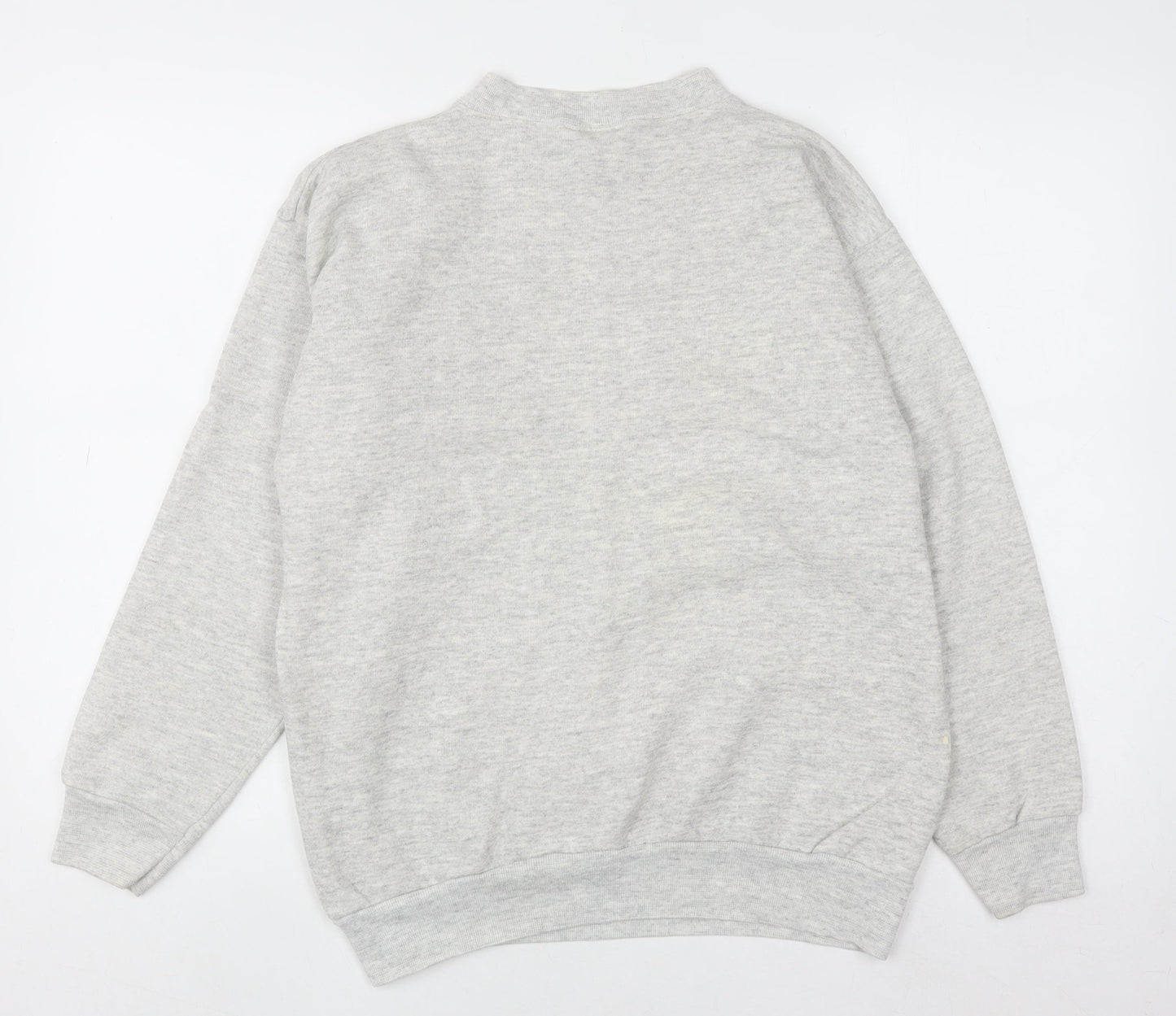 Womens UK Size M Velva Sheen Grey Pullover Sweatshirt
