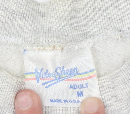 Womens UK Size M Velva Sheen Grey Pullover Sweatshirt