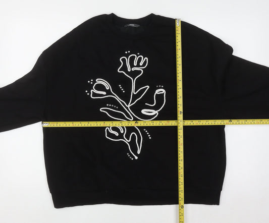 Womens UK Size L Max Black Pullover Sweatshirt