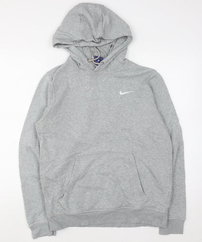 Mens UK Size M Nike Grey Pullover Hoodie