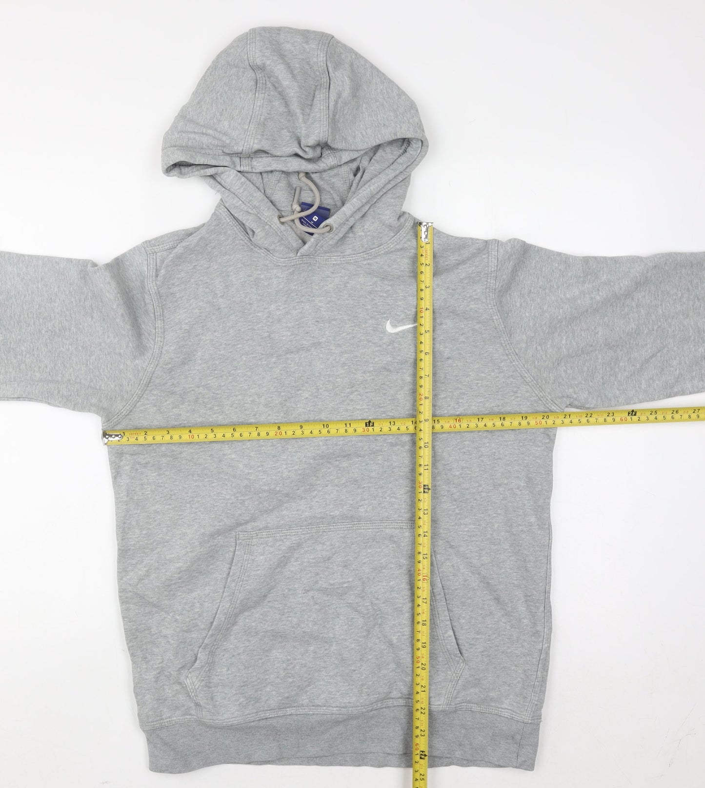 Mens UK Size M Nike Grey Pullover Hoodie