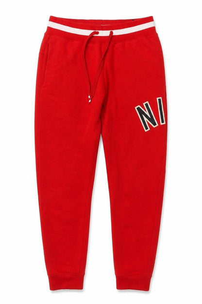 Mens UK Size S Nike Regular Fit Jogger Red Trousers
