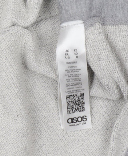 Womens UK Size 12 ASOS Grey Pullover Sweatshirt