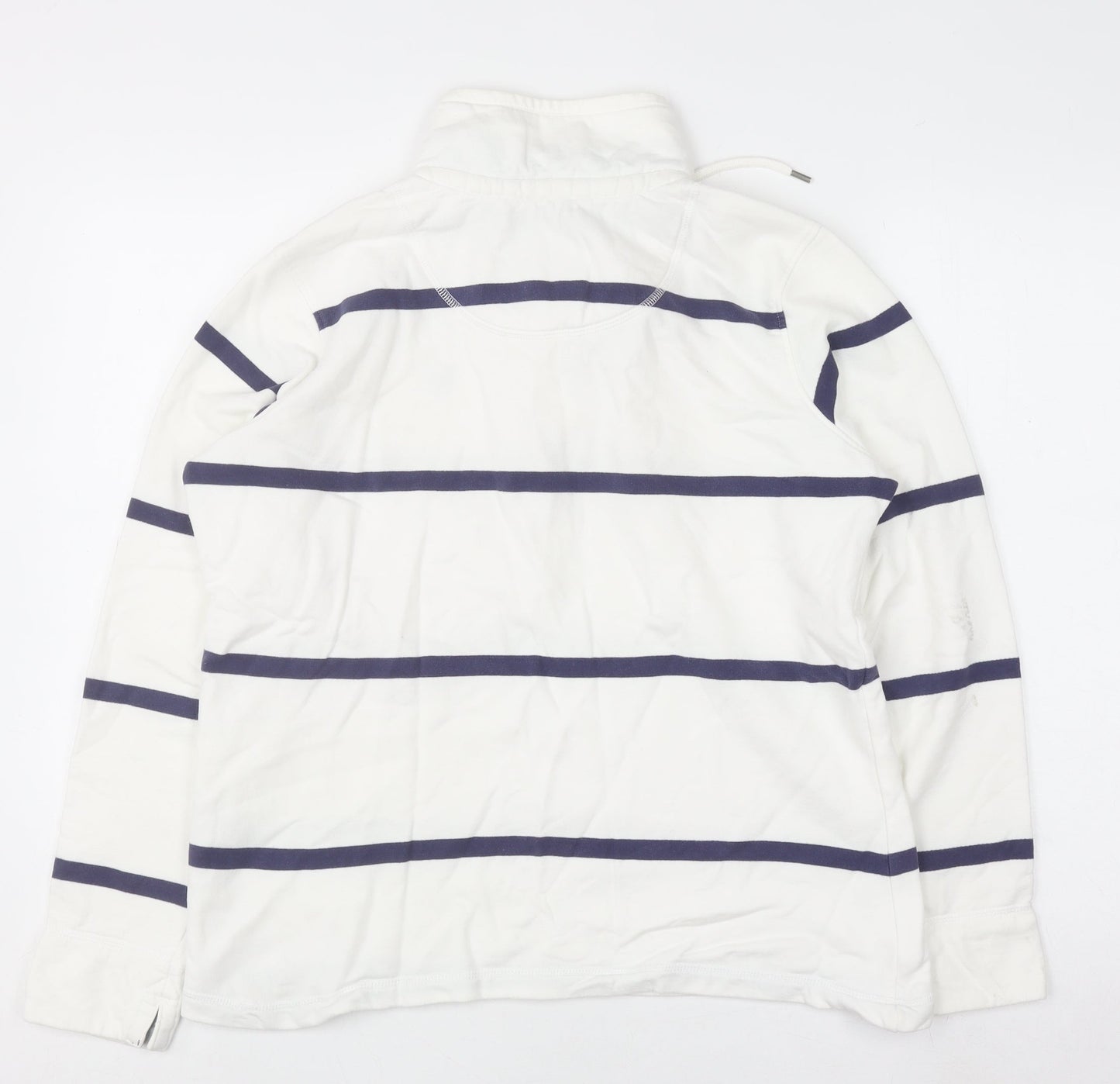 Womens UK Size 12 Crew Clothing Company White Pullover Sweatshirt