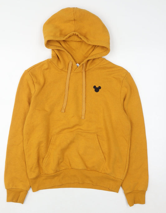 Womens UK Size S H&M Yellow Pullover Hoodie