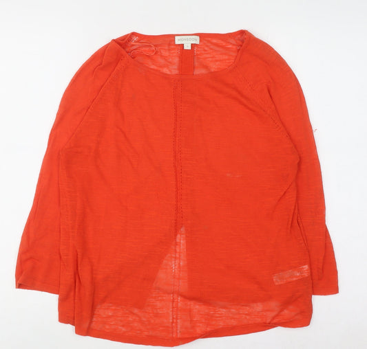 Womens UK Size S Monsoon Orange Pullover Jumper