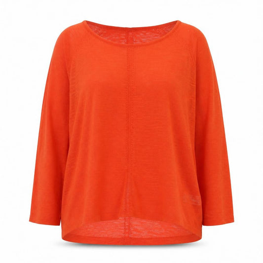 Womens UK Size S Monsoon Orange Pullover Jumper