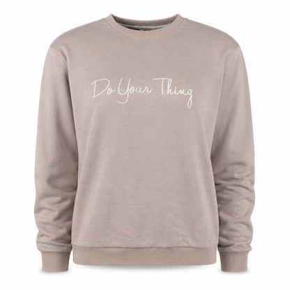 Womens UK Size S/M MYNELLY Beige Pullover Sweatshirt