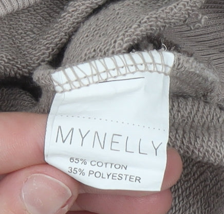 Womens UK Size S/M MYNELLY Beige Pullover Sweatshirt