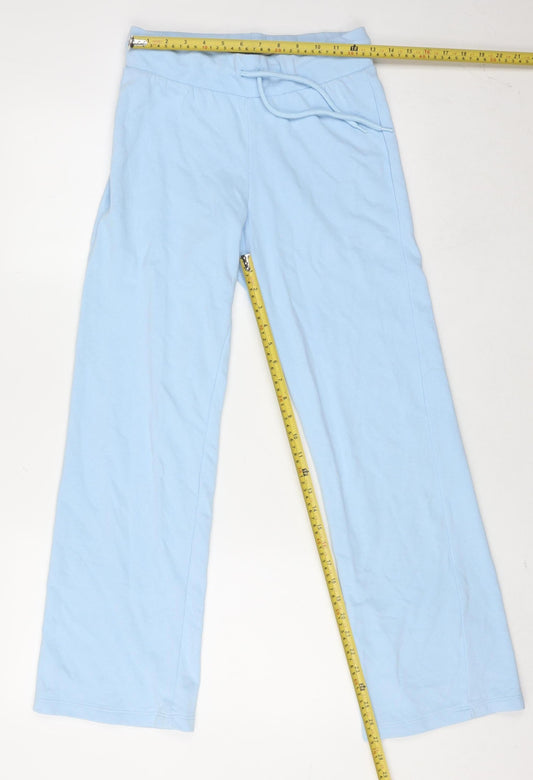 H&M Divided Women’s Blue Sweatpants Size S Cotton Blend Casual Trousers