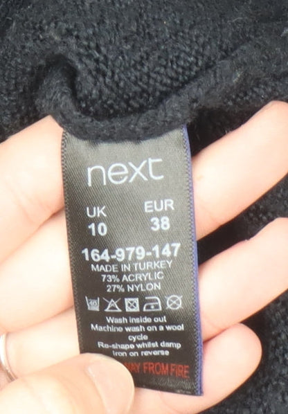 Womens UK Size 10 NEXT Black Pullover Jumper