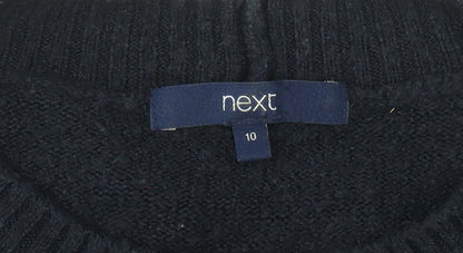 Womens UK Size 10 NEXT Black Pullover Jumper