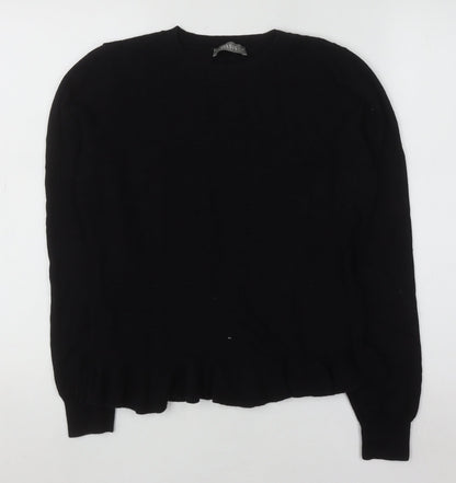 Womens UK Size M Oasis Black Pullover Jumper