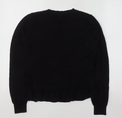 Womens UK Size M Oasis Black Pullover Jumper