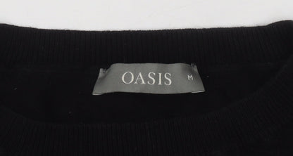 Womens UK Size M Oasis Black Pullover Jumper