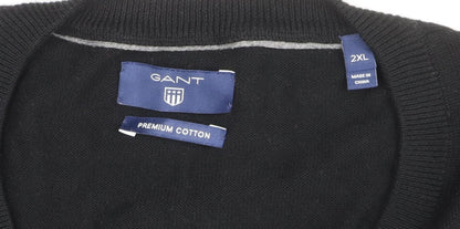 Mens UK Size 2XL GANT Black Pullover Jumper