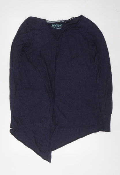 Womens UK Size 16 Fat Face Blue Cardigan Jumper