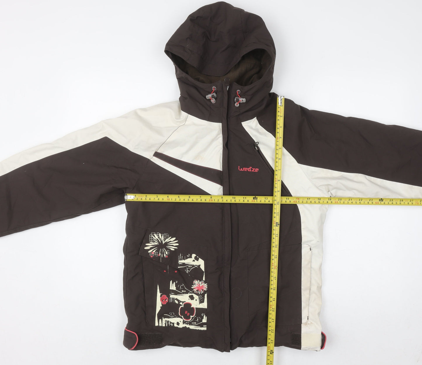 Girls UK Size 8 Wedze Brown Ski Jacket