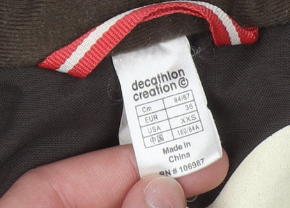 Girls UK Size 8 Wedze Brown Ski Jacket