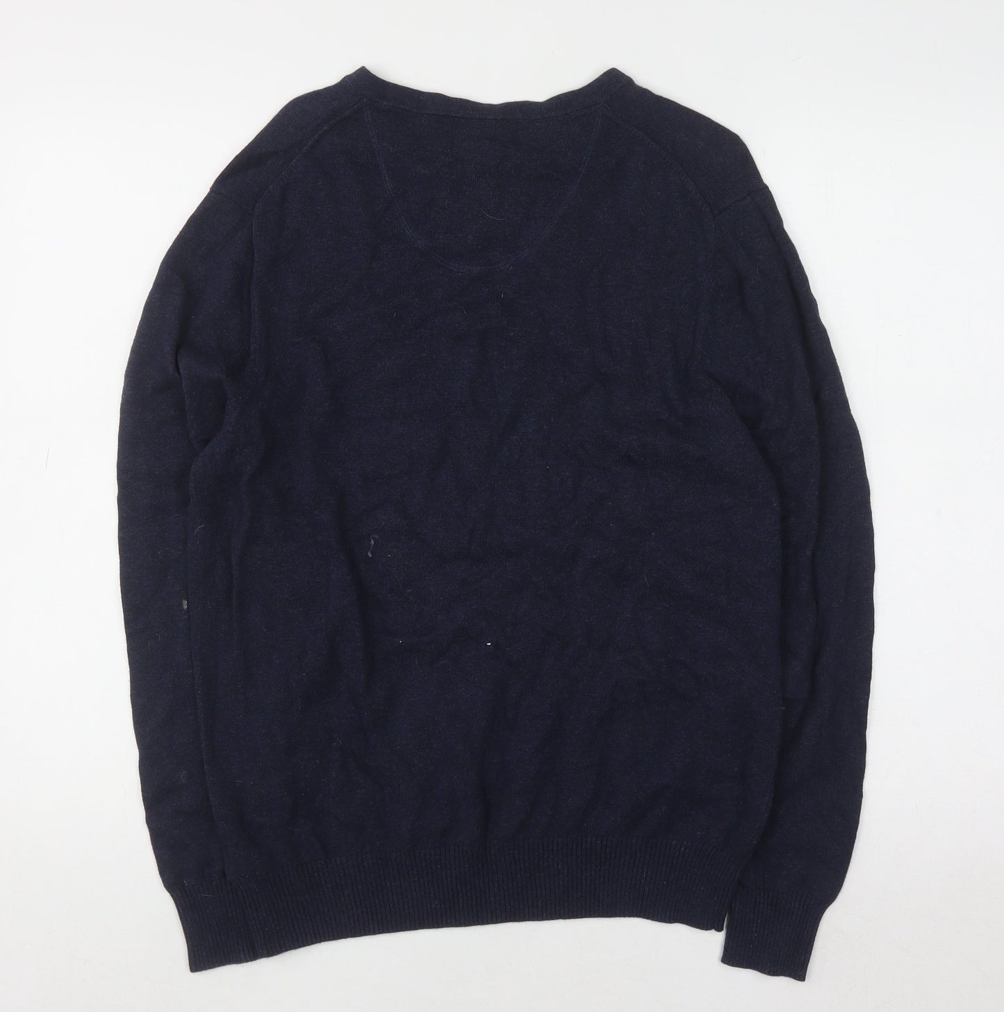 Mens UK Size M Racing Green Blue Pullover Jumper